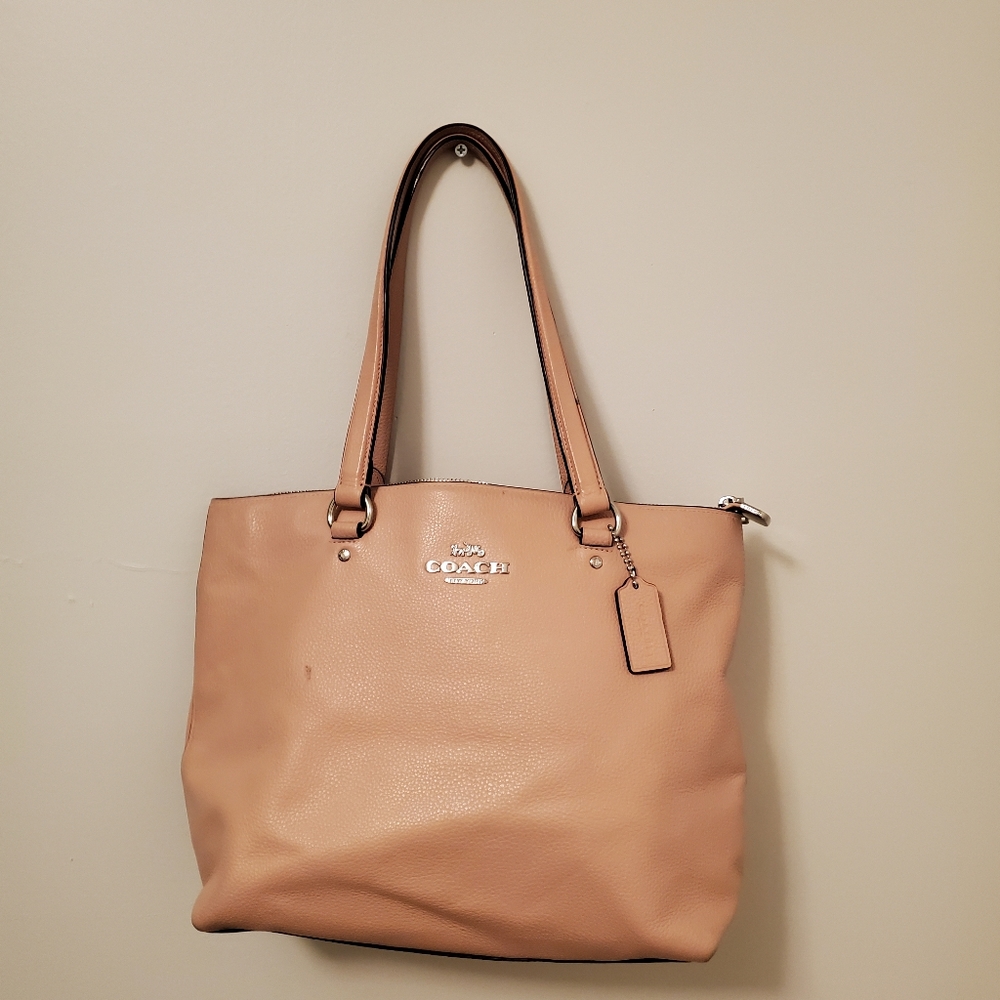 Dusty Rose Coach Shoulder Bag